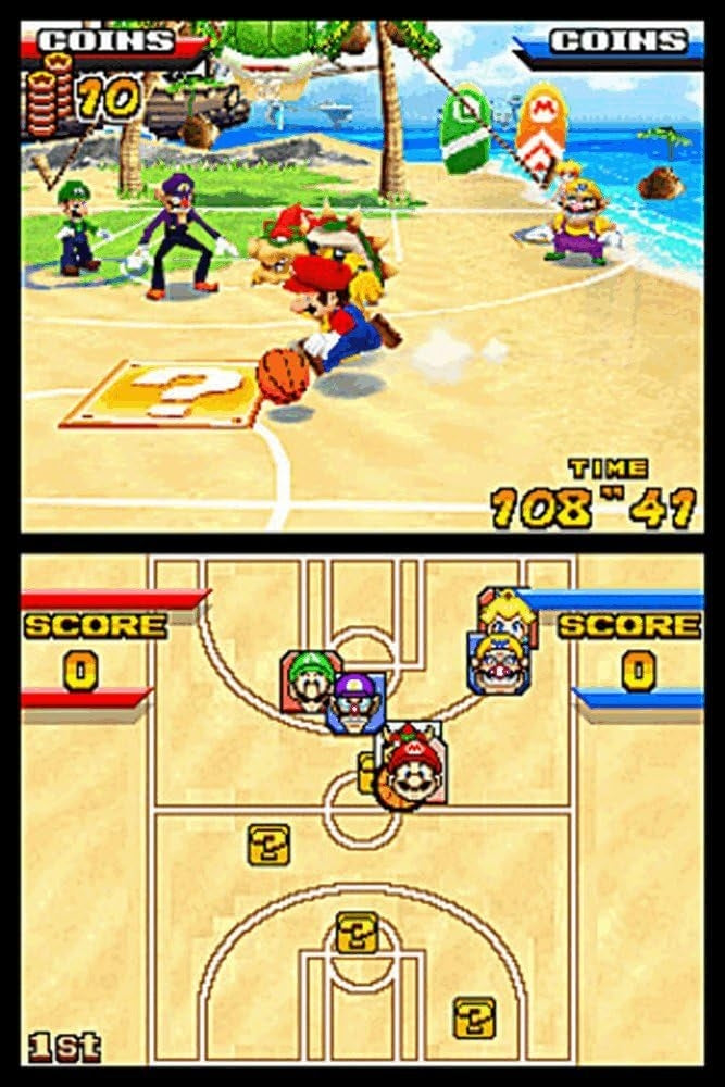 Mario Slam Basketball (brukt) - Nintendo DS spill