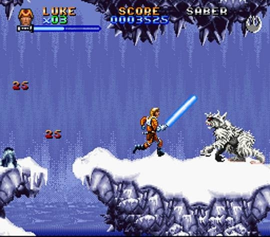 Super Star wars: The empire strikes back (kun kassett) (brukt) - Super nintendo entertainment system spill (SNES)