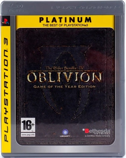 The elder scrolls 4: Oblivion - Game of the year edition (platinum) (brukt) - Playstation 3 spill (PS3)