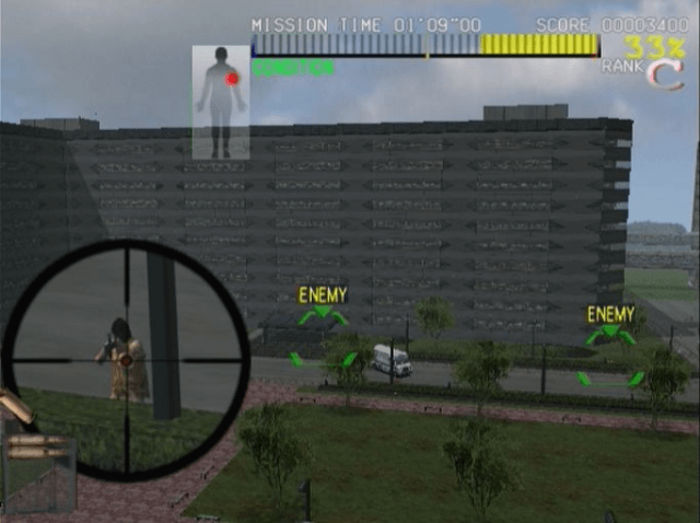 Silent Scope 3 - Playstation 2 spill (PS2)