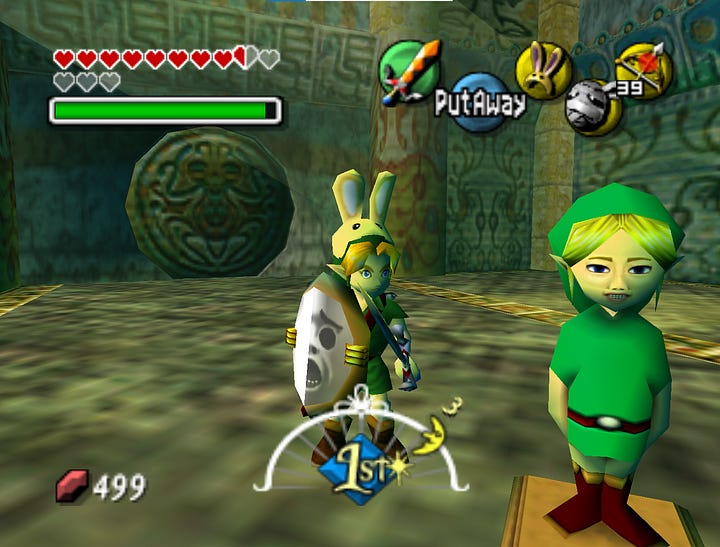 The legend of Zelda - Majora's mask - Nintendo 64 spill (n64)