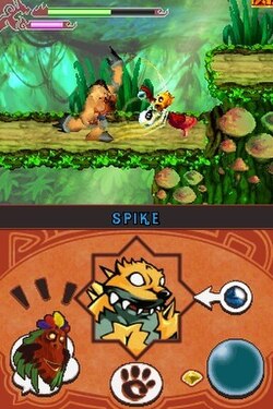 Gameplay-bilde fra Crash - Mind over mutant - Nintendo DS spill