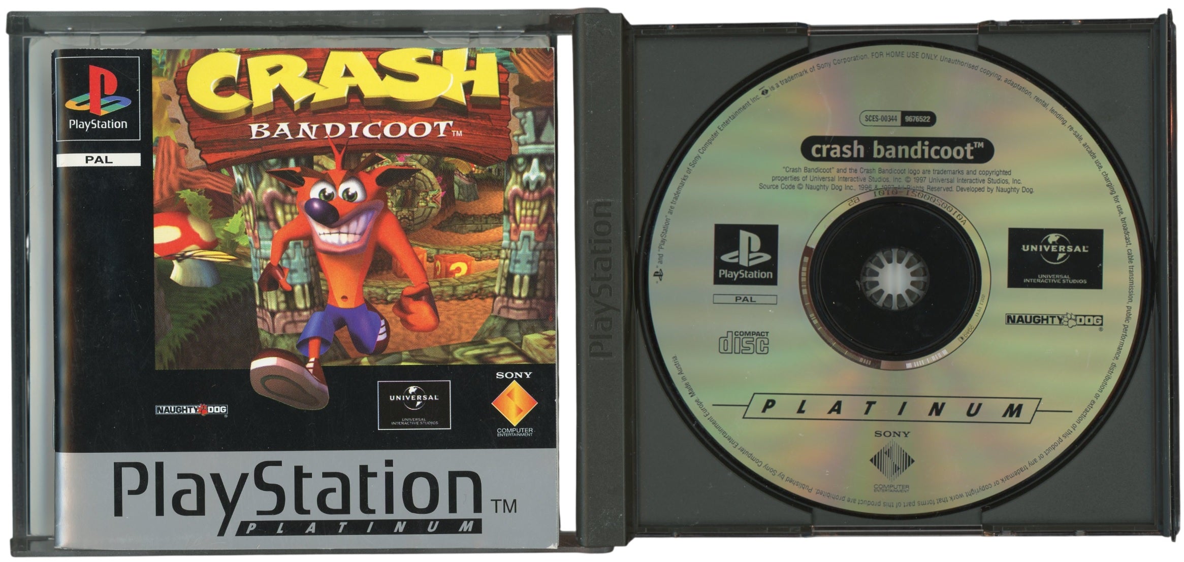Crash bandicoot (platinum) - Playstation 1 spill (ps1)