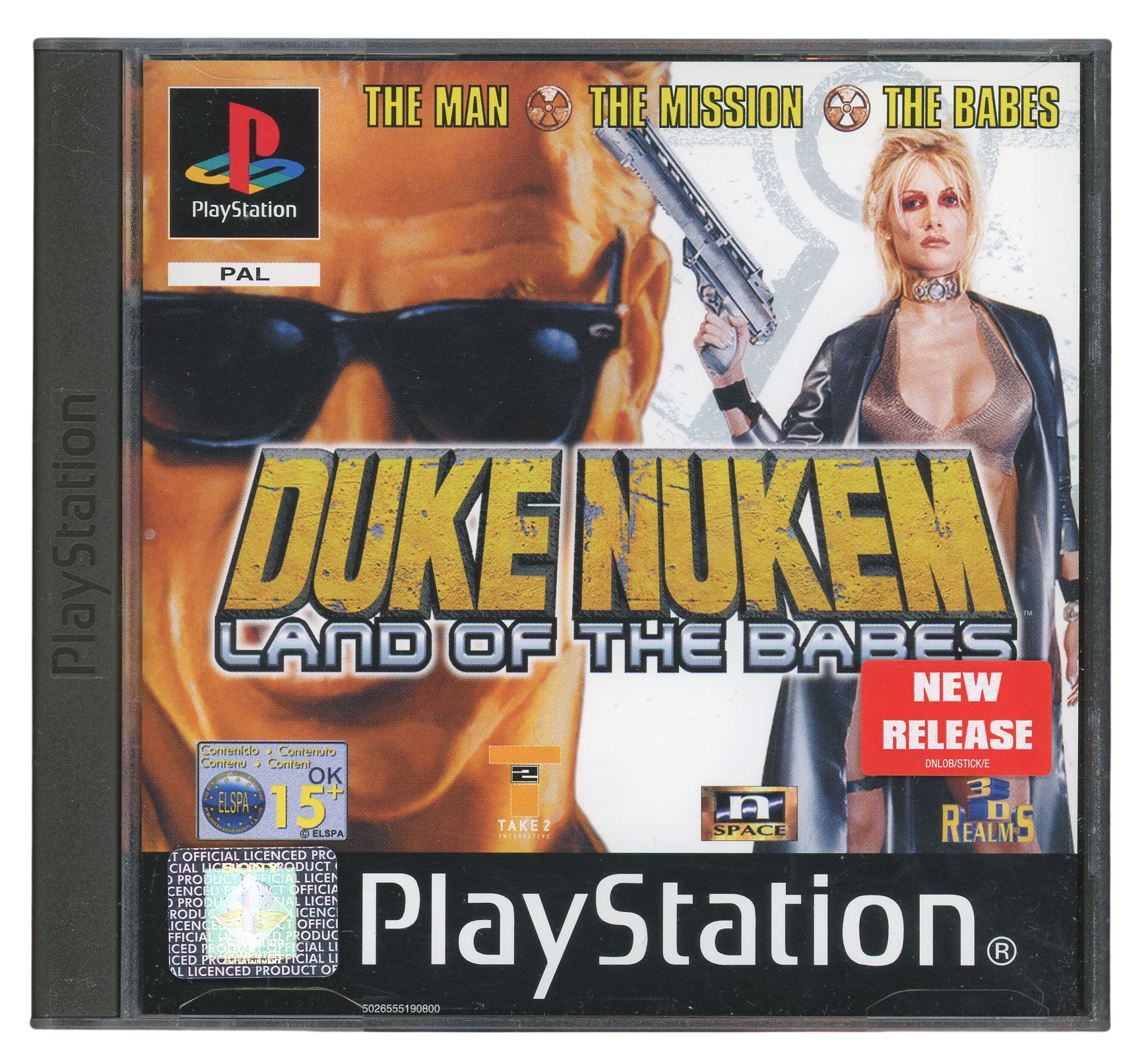 Duke nukem - Land of the babes - Playstation 1 spill (PS1)