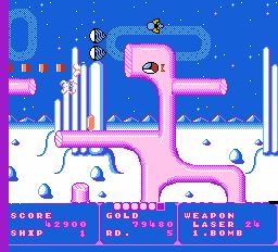 Fantasy zone (Tengen / USA) - Nintendo entertainment system / NES spill