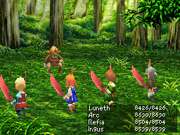 Gameplay-bilde fra Final fantasy III / 3 – Nintendo DS spill