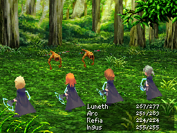Gameplay-bilde fra Final fantasy III / 3 – Nintendo DS spill