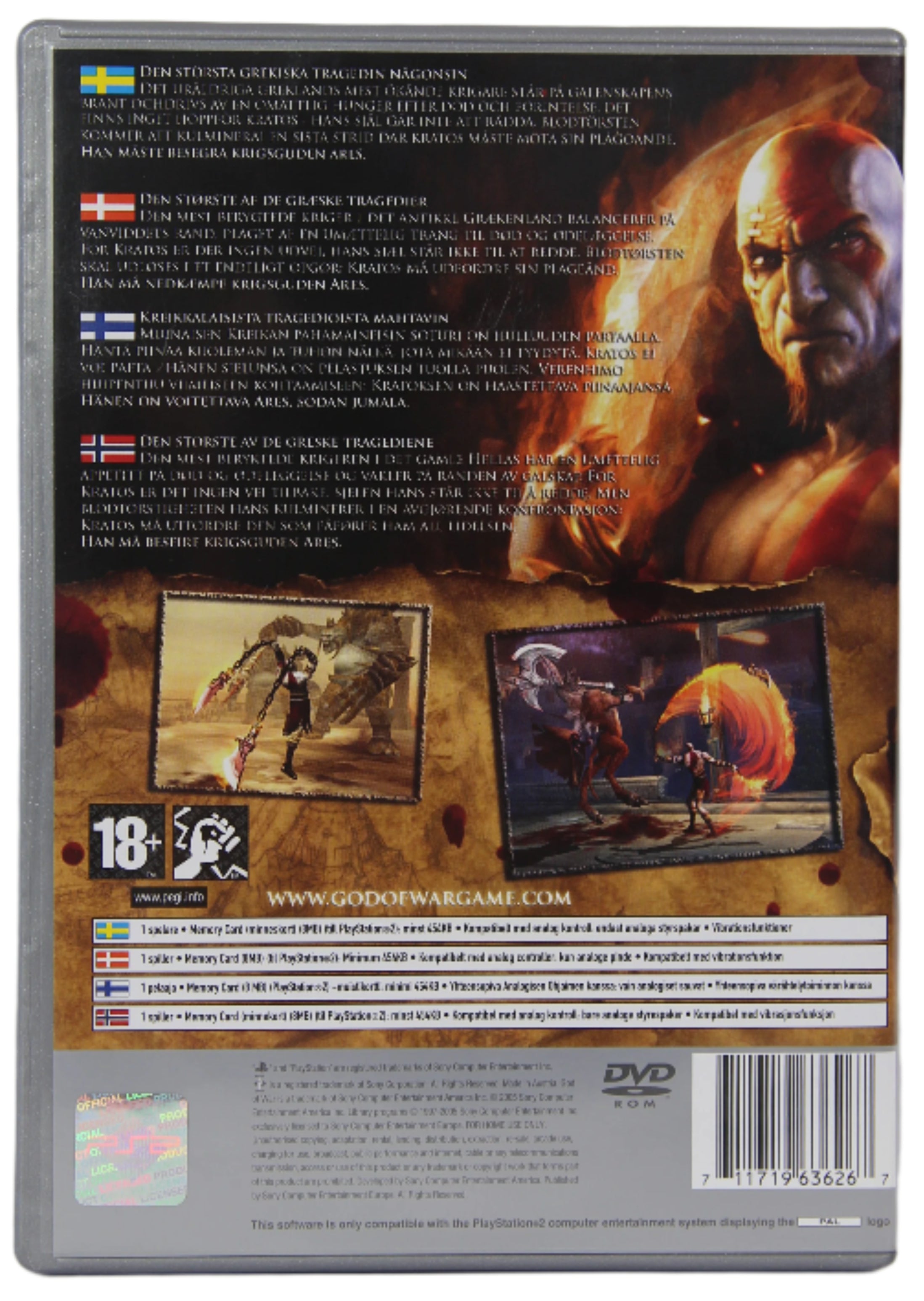 Bilde av God Of War Platinum Playstation 2 Spill Ps2