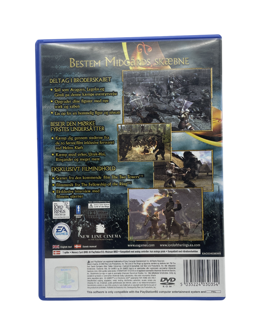 The Lord of the Rings: The Two Towers - Playstation 2 spill (PS2)