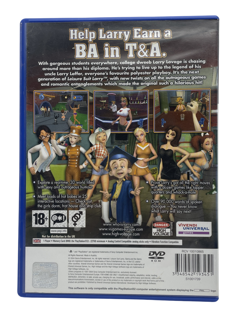 Leisure Suit Larry Magna Cum Laude - Playstation 2 spill (PS2)