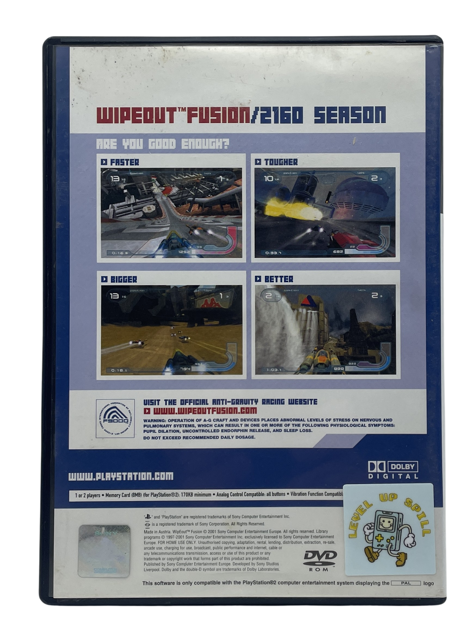 WipeOut Fusion - Playstation 2 spill (PS2)