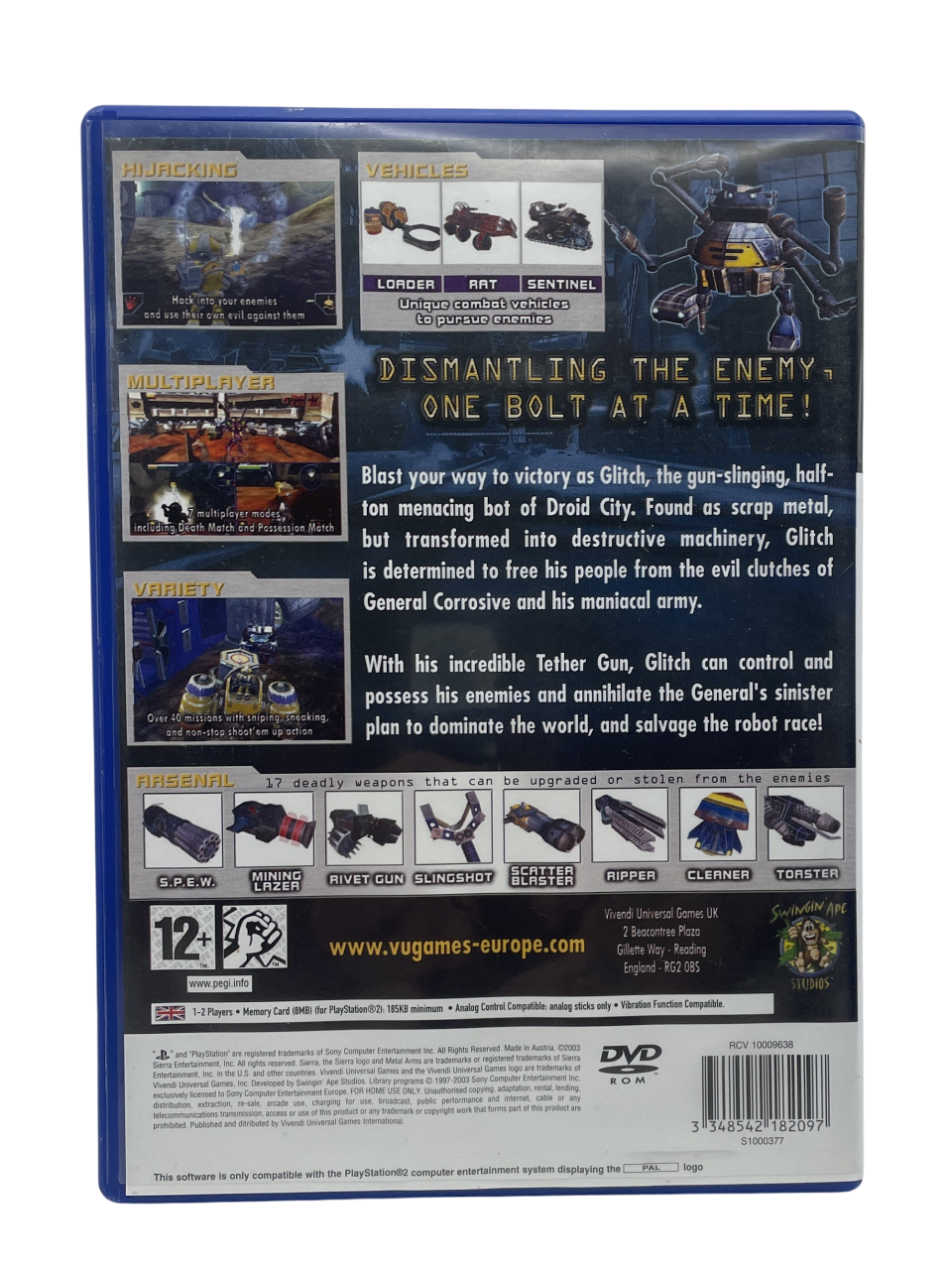 Metal Arms: Glitch in The System - Playstation 2 spill (PS2)