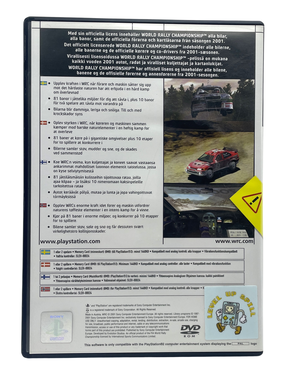 World Rally Championship - Playstation 2 spill (PS2)