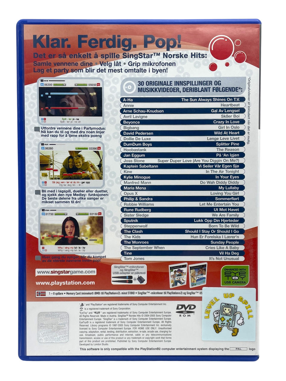 SingStar Norske Hits - Playstation 2 spill (PS2)