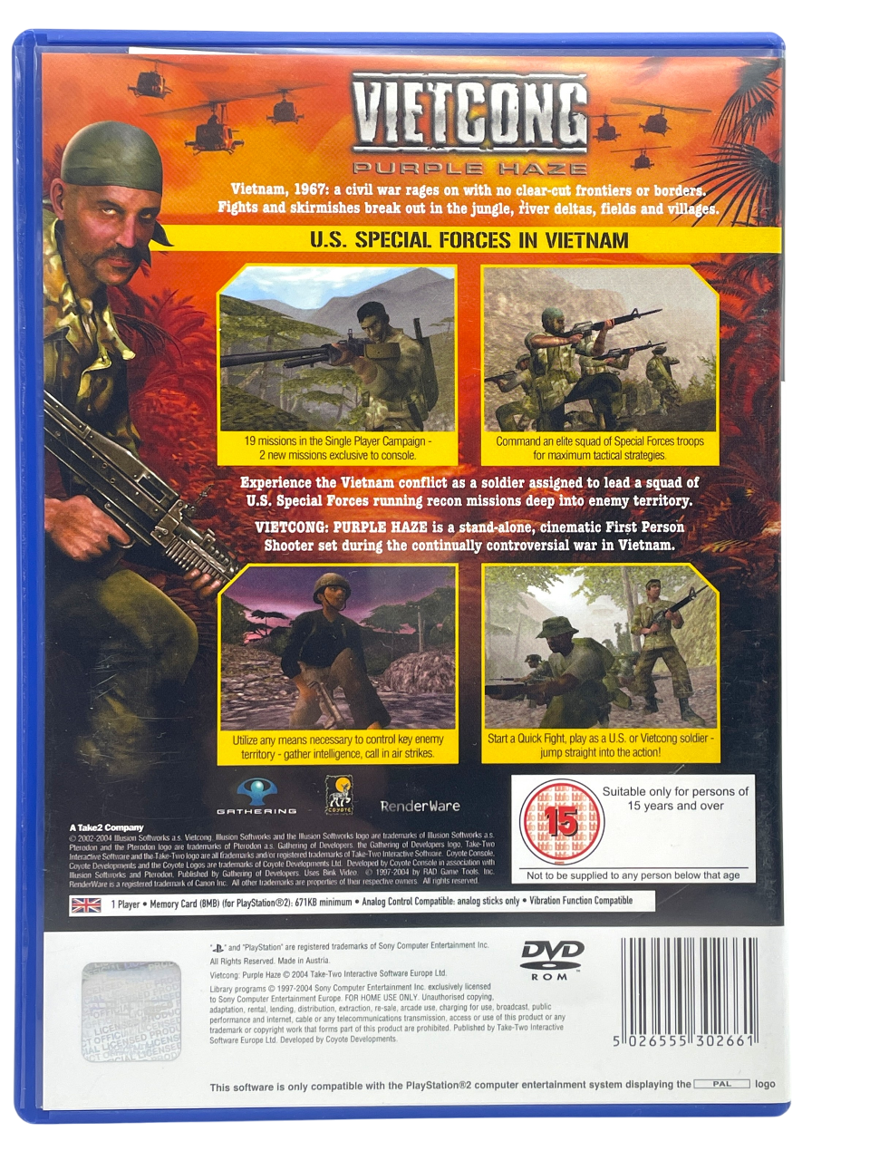 Vietcong: Purple Haze - Playstation 2 spill (PS2)