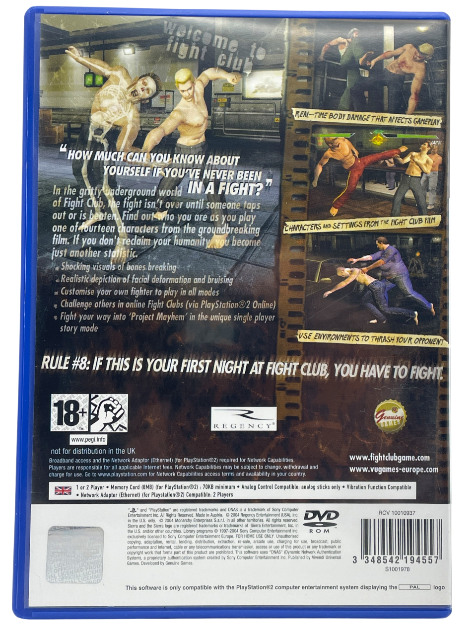 Fight Club - Playstation 2 spill (PS2)