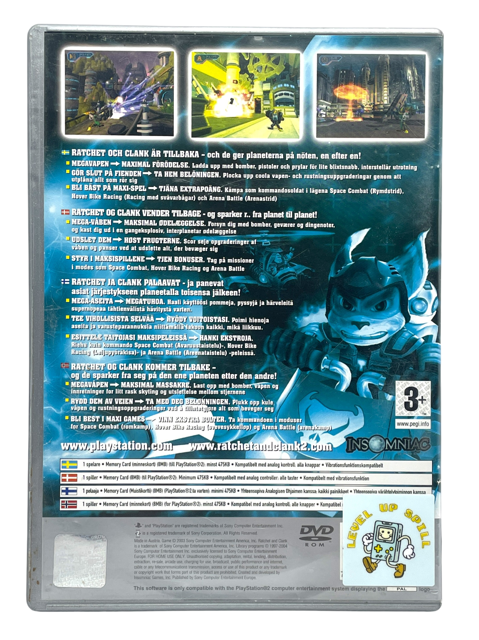 Ratchet & Clank: Going Commando - Playstation 2 spill (PS2) (Platinum)