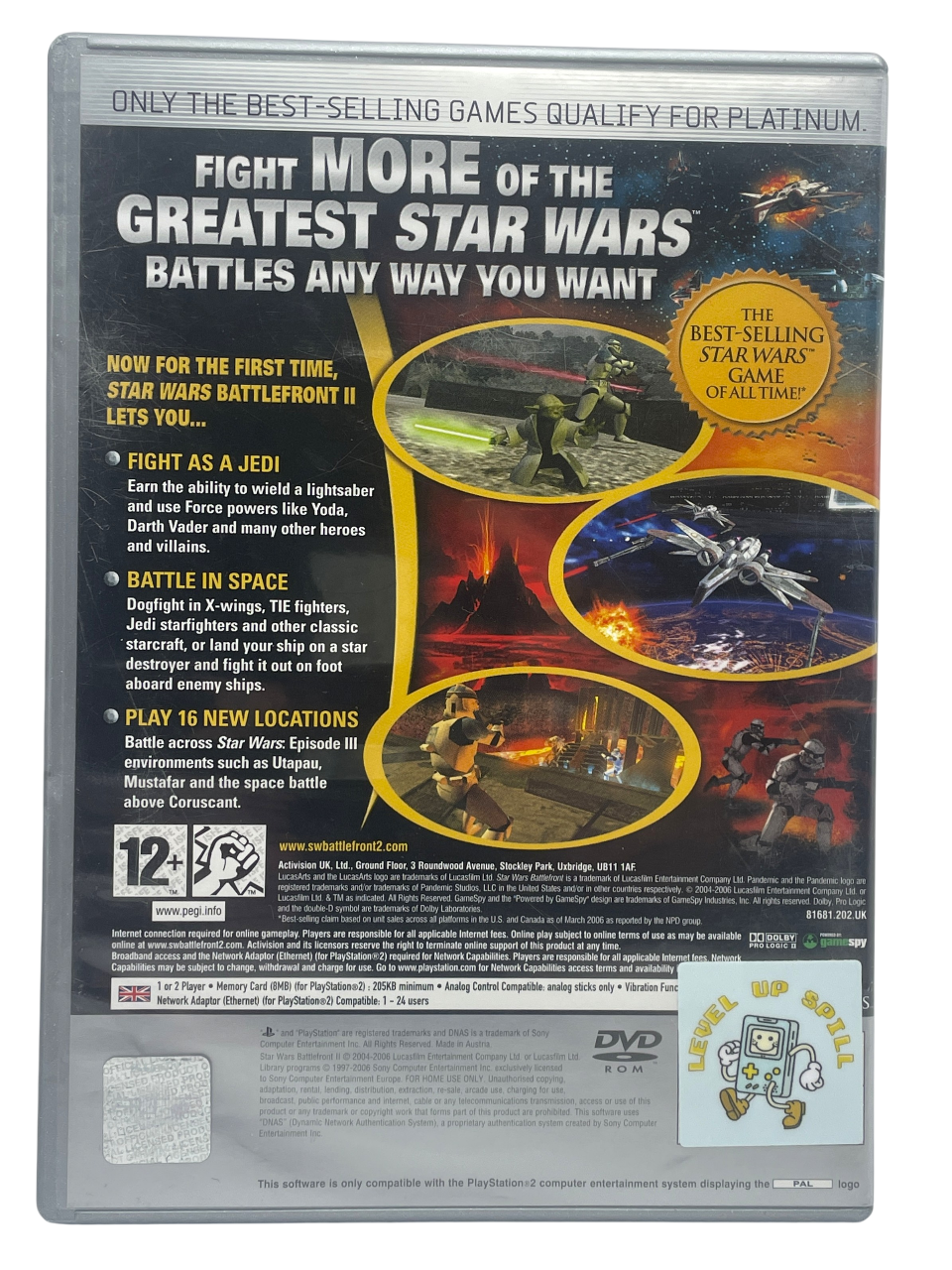 Star Wars Battlefront II (platinum) - Playstation 2 spill (PS2)