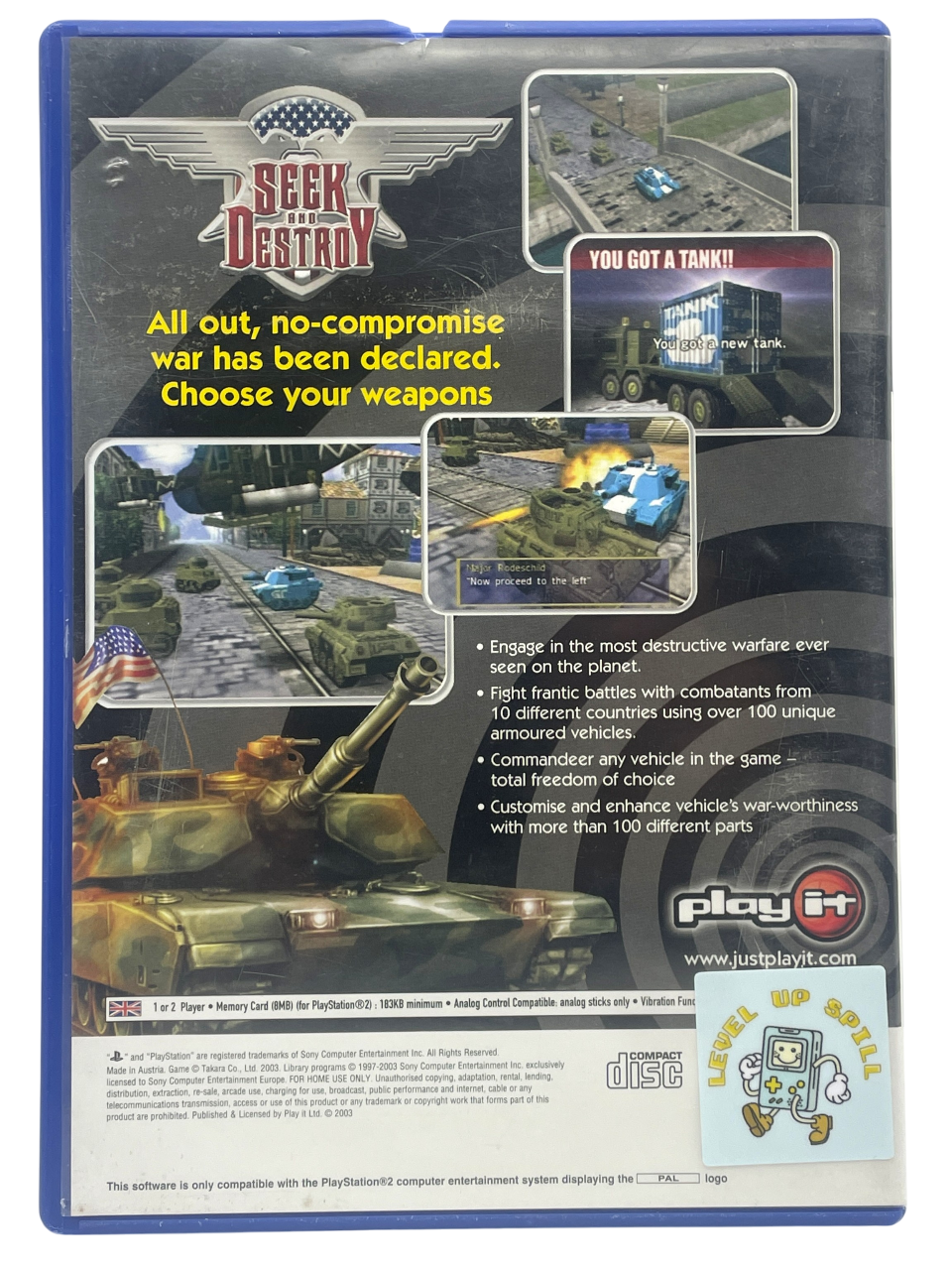 Seek and Destroy - Playstation 2 spill (PS2)