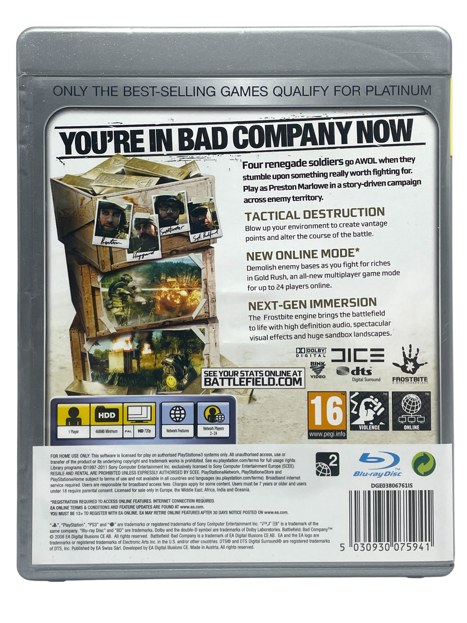 Battlefield: Bad Company - Playstation 3 spill (ps3)