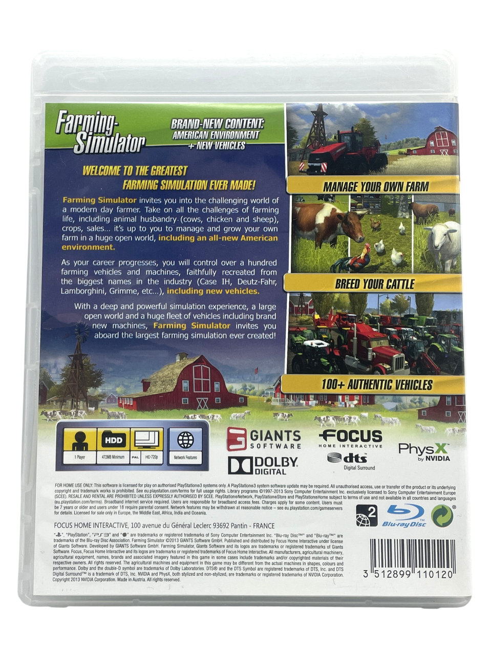 Farming Simulator - Playstation 3 spill (ps3)