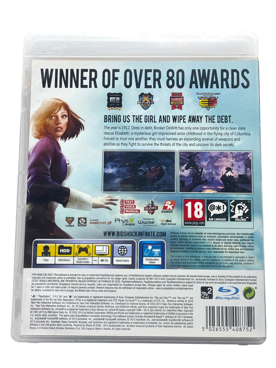 Bioshock Infinite - Playstation 3 spill (ps3)