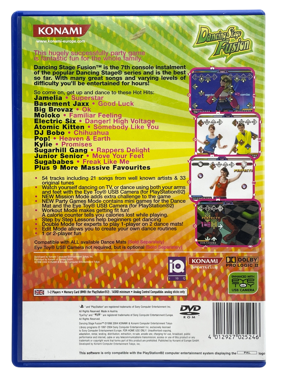 Gameplay-bilde fra Dancing Stage Fusion - Playstation 2 spill (PS2)