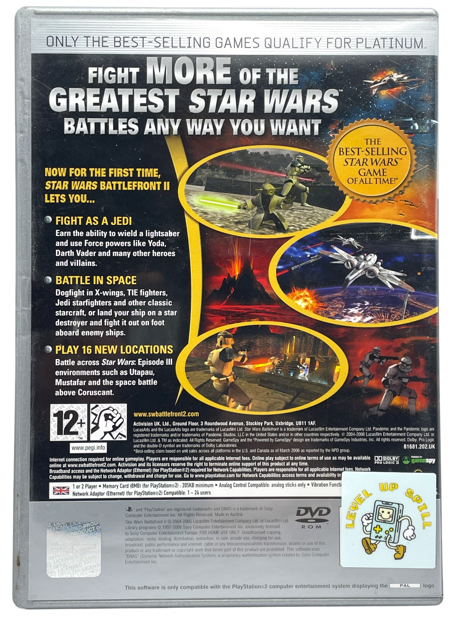 Star Wars Battlefront II - Playstation 2 spill (PS2) (Platinum)