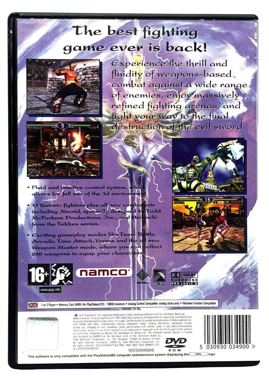 Soulcalibur II - Playstation 2 spill (PS2)