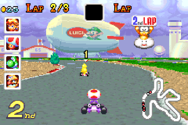 Mario Kart - Super circuit - Nintendo Gameboy advance spill (GBA)