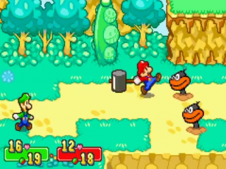 Mario & Luigi - Superstar saga - Nintendo Gameboy advance spill (GBA)