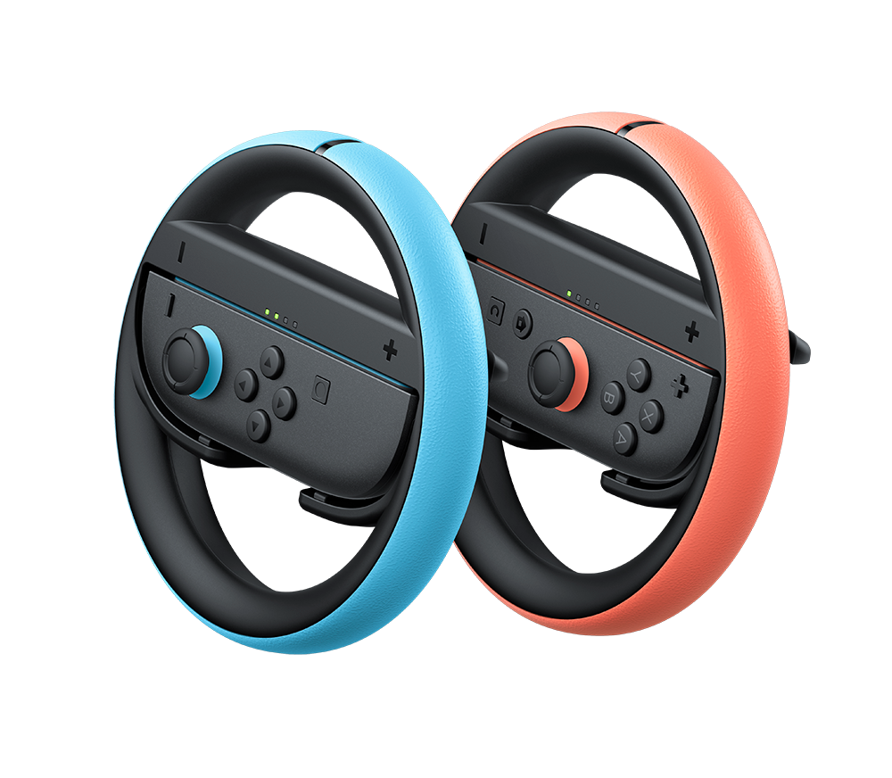 Nintendo Switch 2 Joy-Con 2 Wheel / ratt Pair (light blue/light red) tilbehør