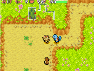 Pokemon Mystery dungeon - Blue rescue team – Nintendo DS spill