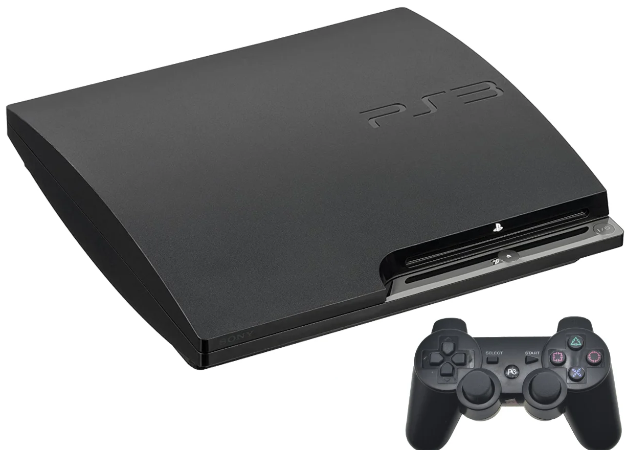 Bilde av Original Svart Sony Slim Konsoll Ps3