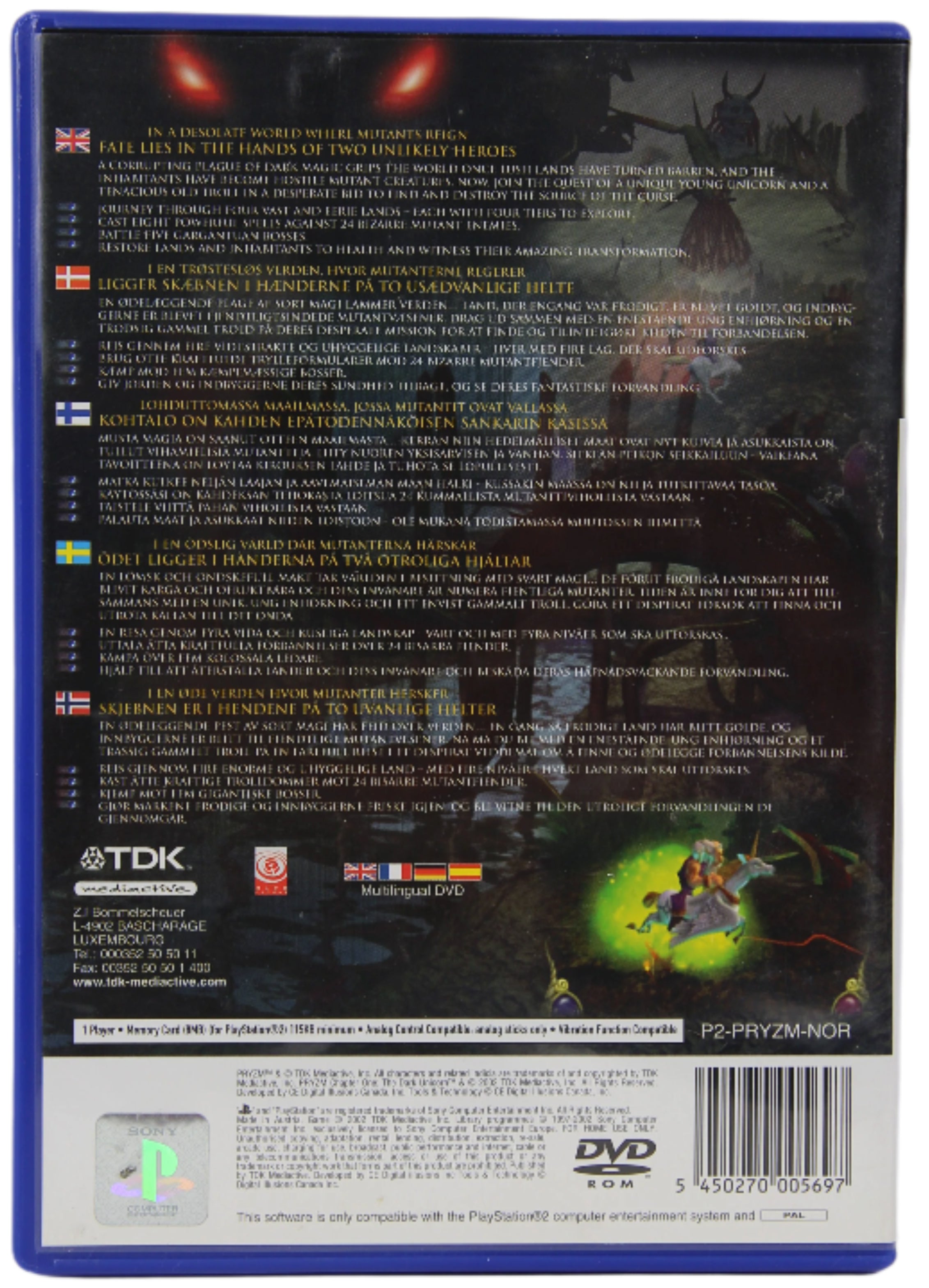 Bilde av Pryzm Chapter 1 The Dark Unicorn Playstation 2 Spill Ps2