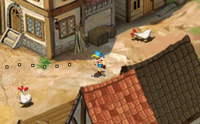 Gameplay-bilde fra Kaptein sabeltann og ildprøvene - Nintendo DS spill