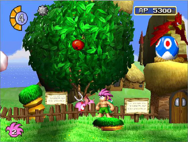 Gameplay-bilde fra Tombi! / Tomba! - Playstation 1 spill (PS1)