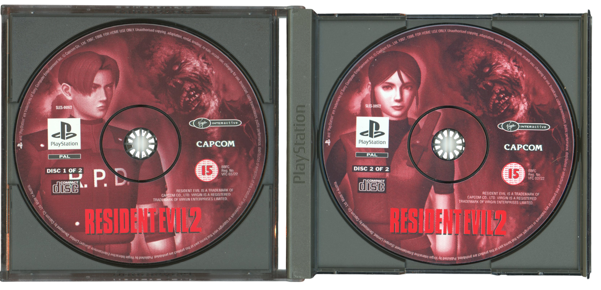 Resident evil 2 - Playstation 1 spill (PS1)