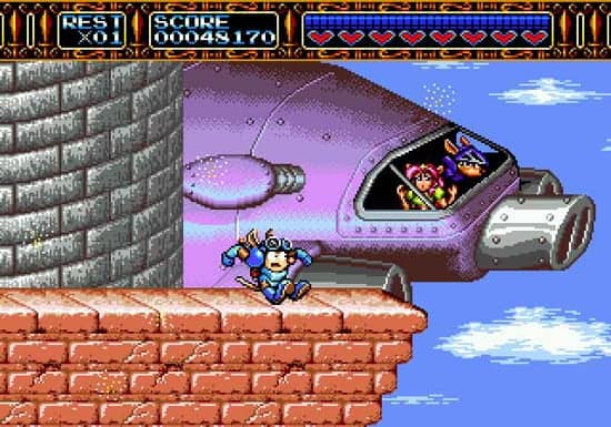 Rocket knight adventures - Sega genesis spill