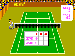 Super Tennis (komplett i eske) - Sega master system spill