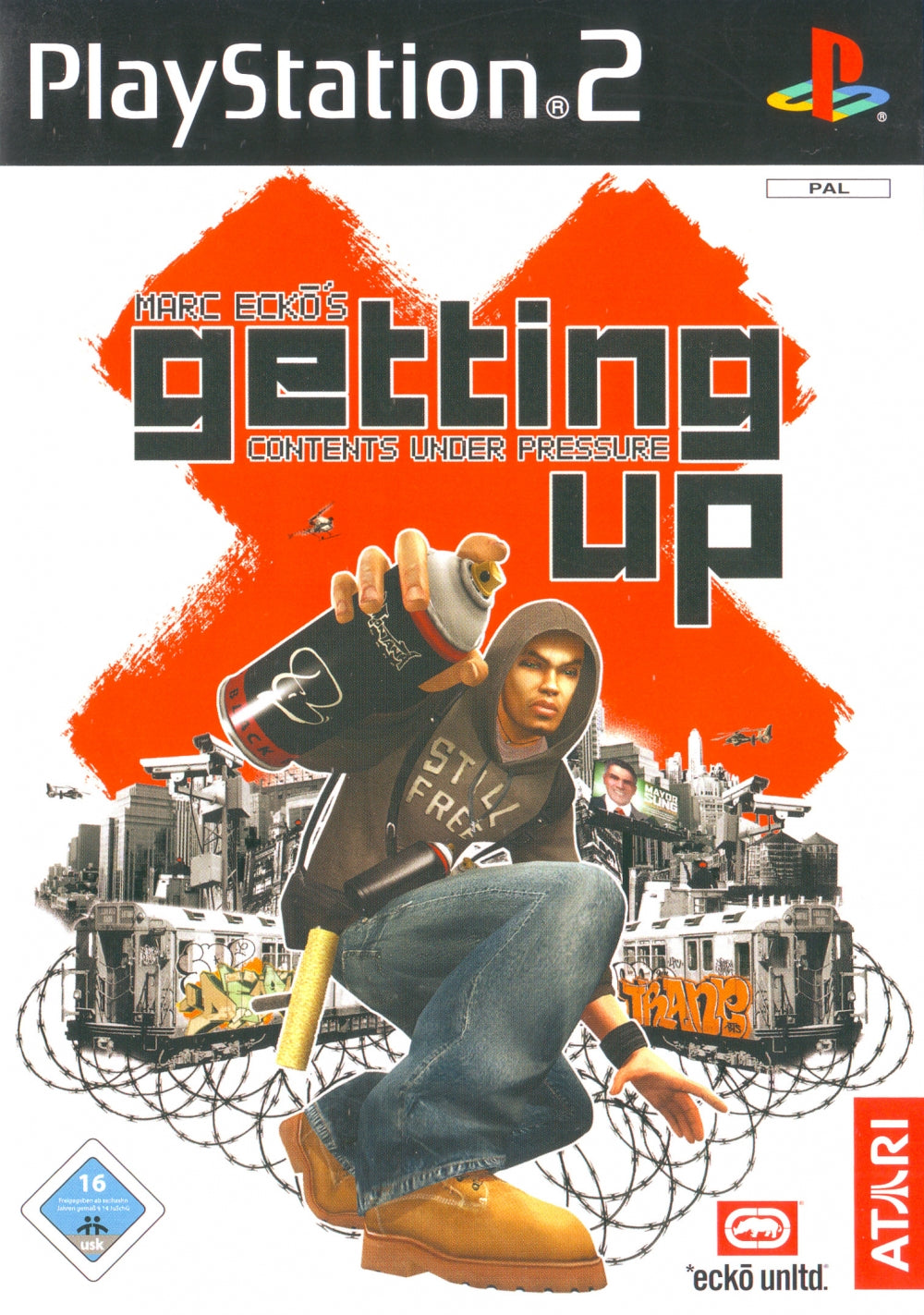 Marc ecko's Getting up: Contents under pressure (brukt) - Playstation 2 spill (ps2)