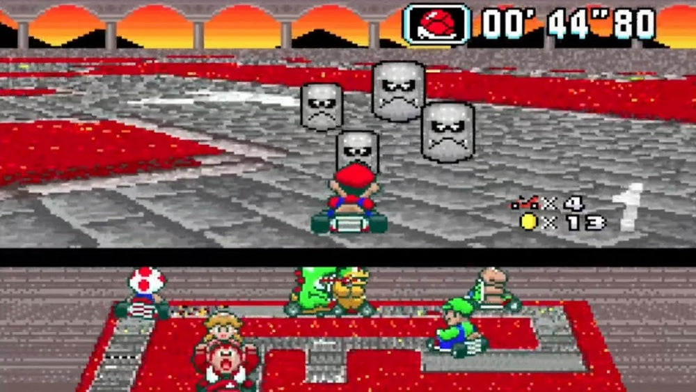 Super mario kart (brukt) (kun kassett) - Super nintendo entertainment system spill (SNES)