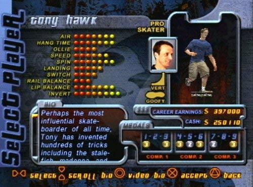 Tony Hawks pro skater 2 - Playstation 1 spill (PS1)