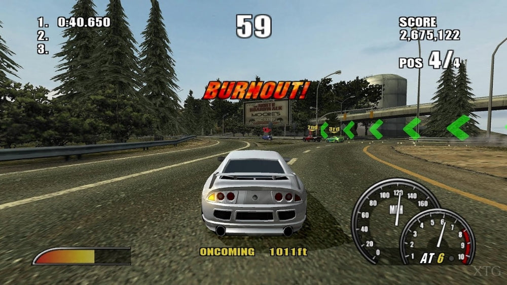 Burnout 2: Point of impact (brukt) - Playstation 2 spill (ps2)