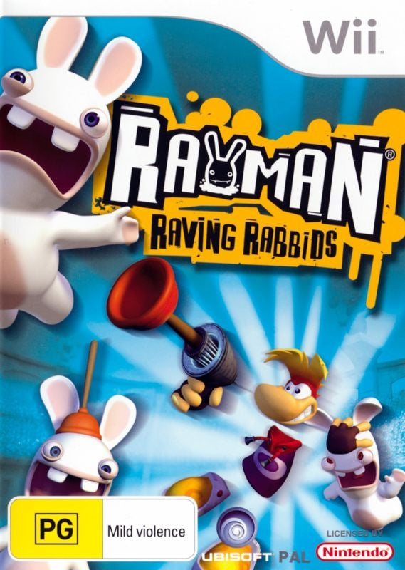 Rayman Raving Rabbids (brukt) - Nintendo Wii spill