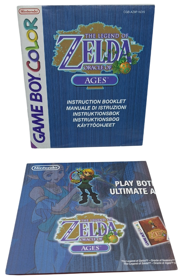 The legend of zelda: Oracle of ages (komplett i eske - CIB) (brukt) - Nintendo Gameboy color spill (GBC)