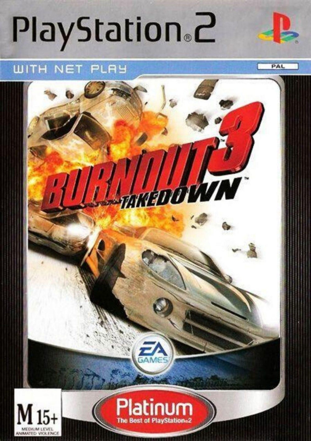 Burnout 3: Takedown (brukt) (Platinum) - playstation 2 spill (PS2)