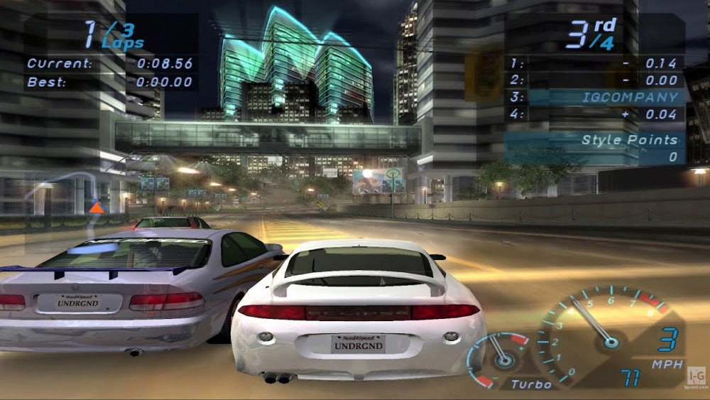 Need for speed: Underground (brukt) - Playstation 2 spill (ps2)