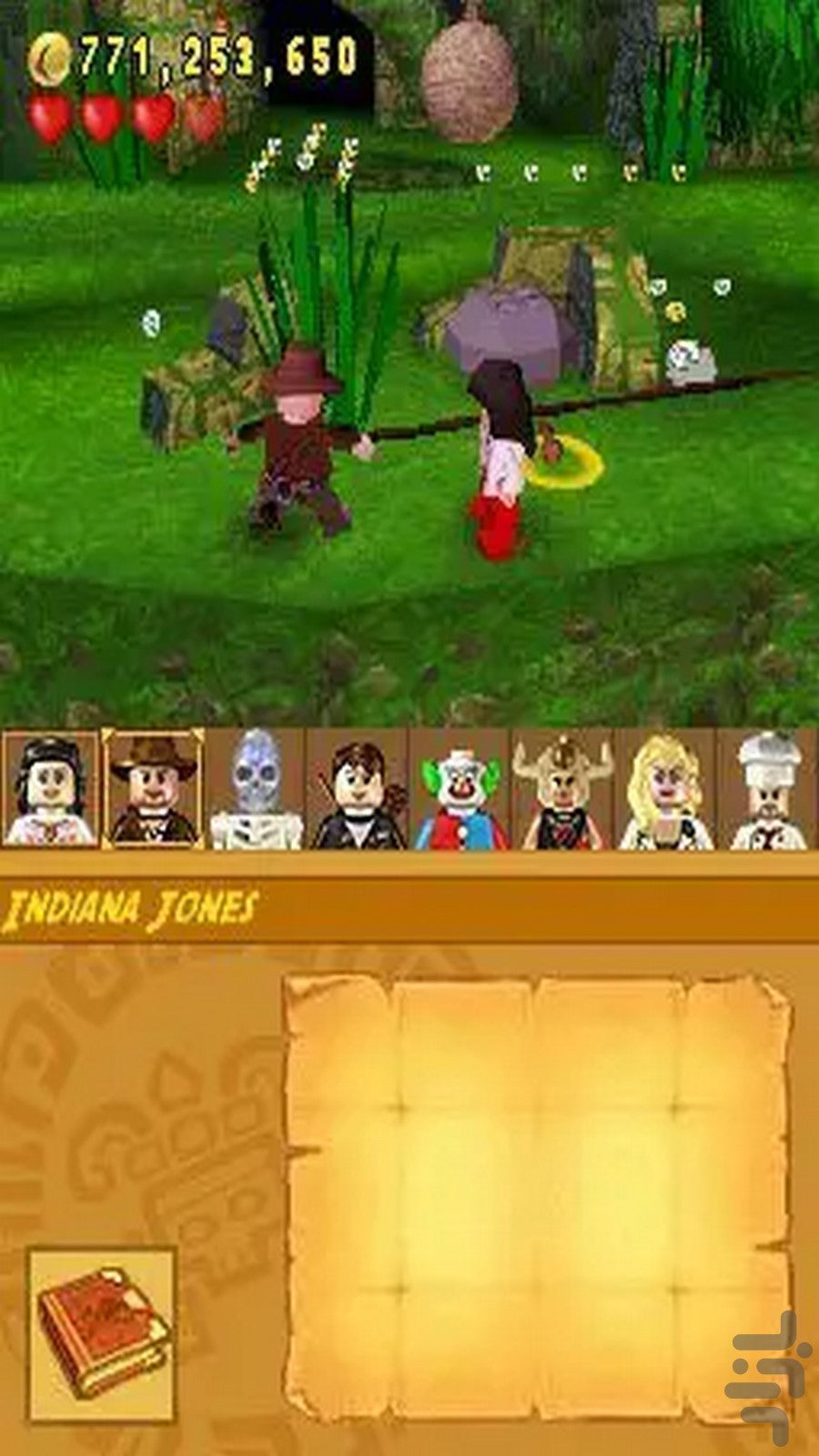 Gameplay-bilde fra Lego indiana jones 2 - The adventure continues – Nintendo DS spill
