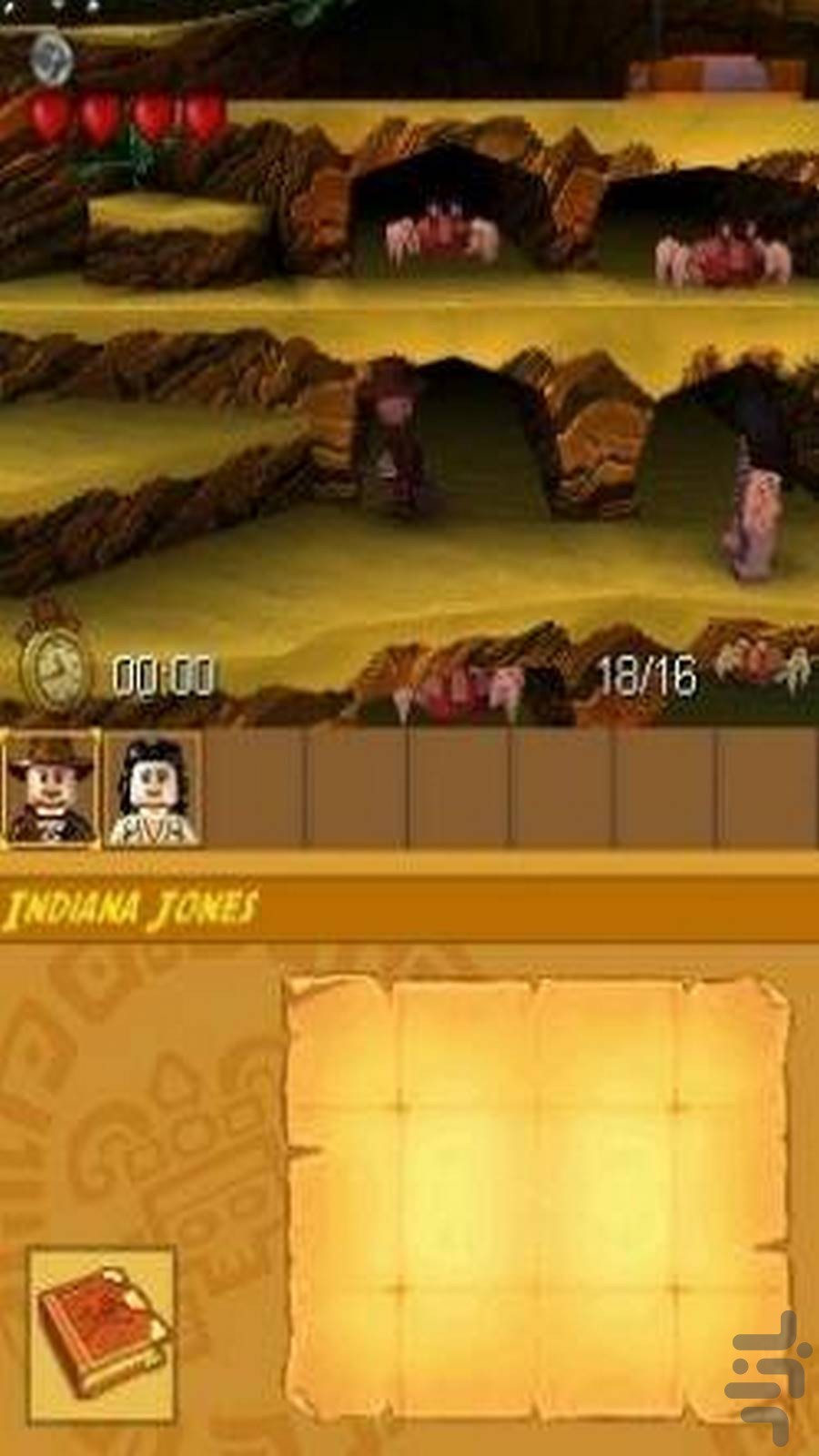 Gameplay-bilde fra Lego indiana jones 2 - The adventure continues – Nintendo DS spill